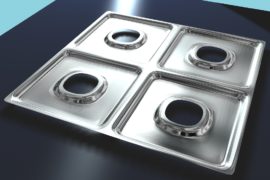 Jednorazowe aluminiowe podkładki na kuchenki gazowe.Patent